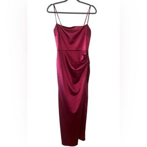 Windsor Fuschia Satin Dress